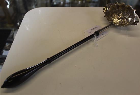 A George II silver toddy ladle, 12in.